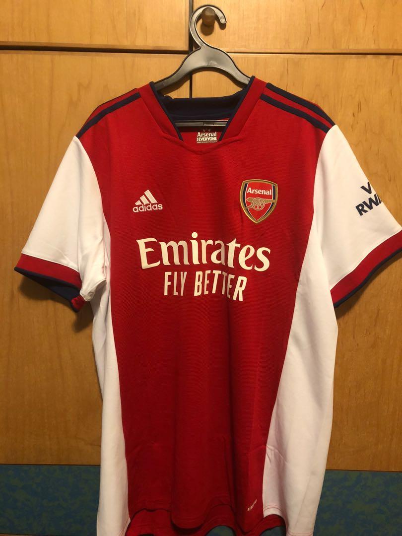 Arsenal Home Kit 21/22 Authentic, Men's Fashion, Activewear on Carousell