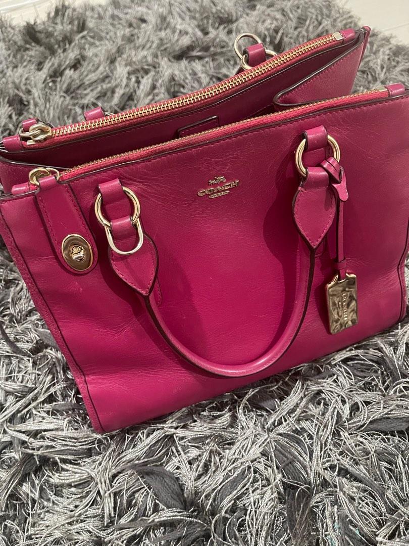 Coach hot pink bag outlet