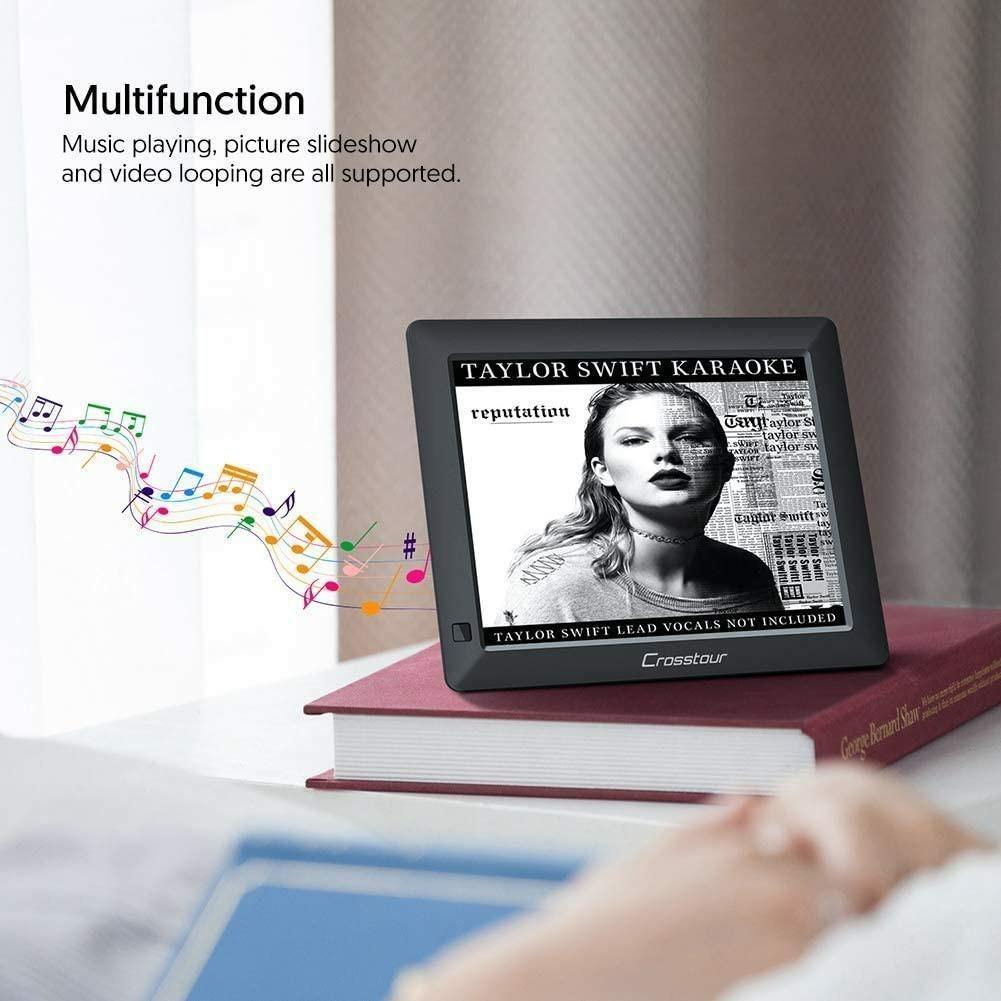 [B2307] Crosstour Digital Photo Frame, 8 Inch Wide Screen Electronic