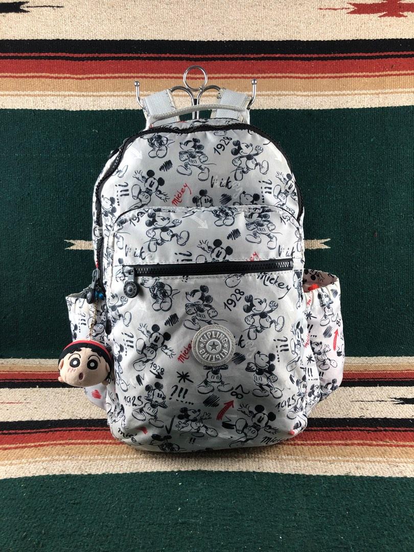 Backpack Kipling x Mickey Mouse, Fesyen Pria, Tas & Dompet , Ransel di