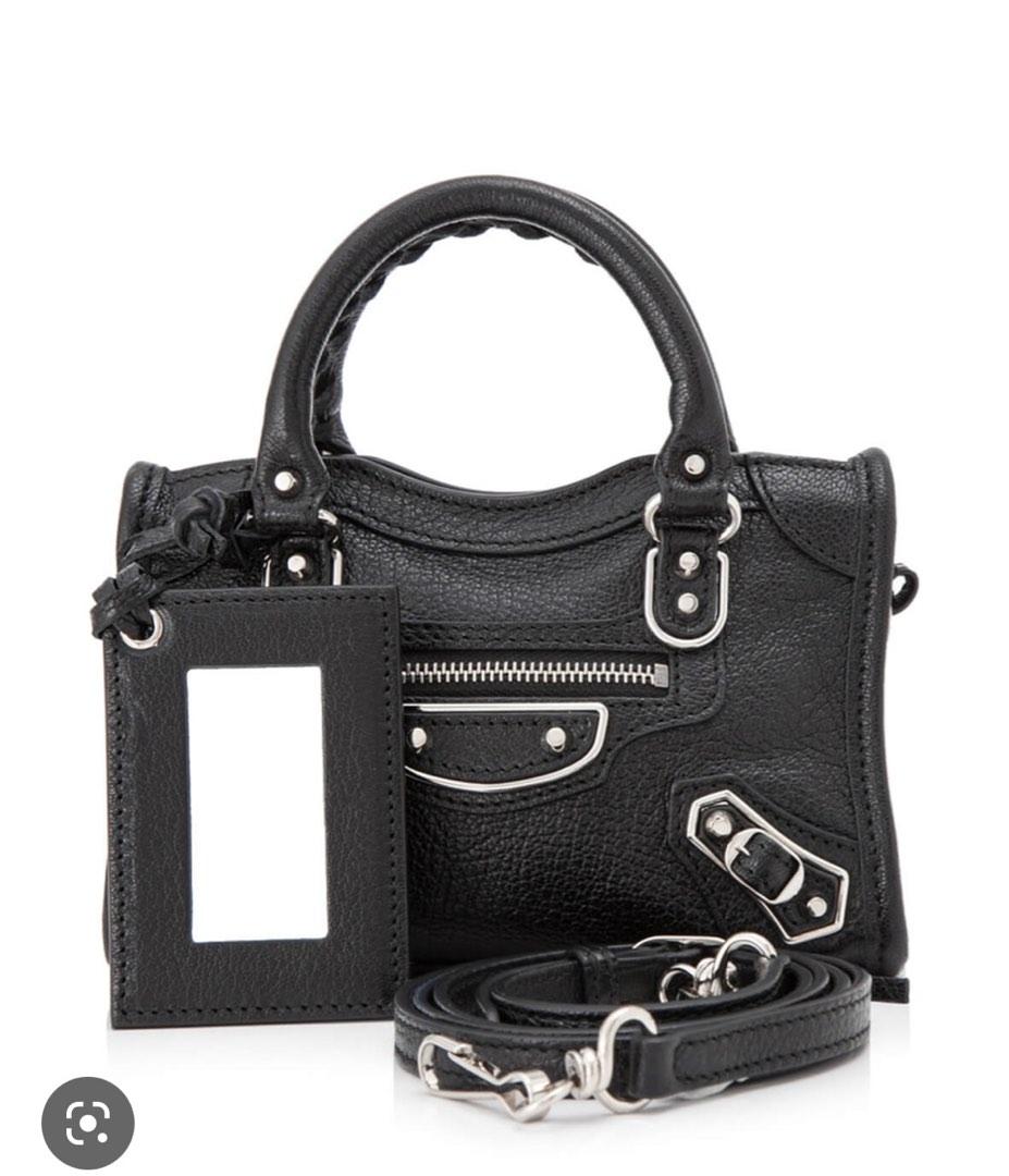 Classic metallic edge nano clearance city aj crossbody bag