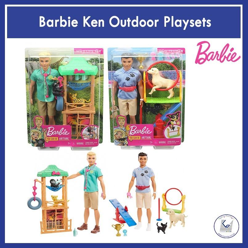 Barbie ken clearance dog trainer playset