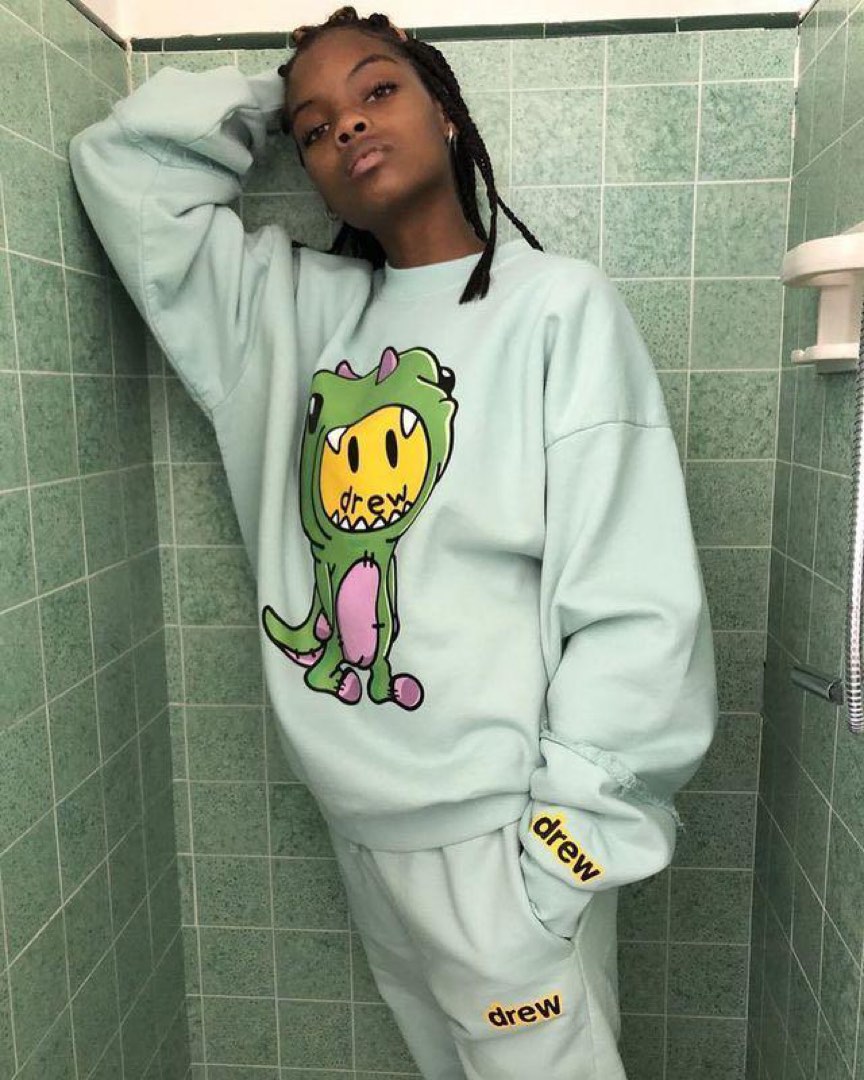 Drew House Dinodrew Deconstructed Crewneck Sweatshirt Authentic