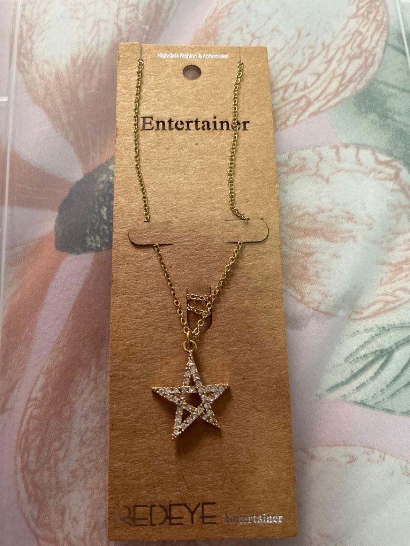 Gold star chain necklace store