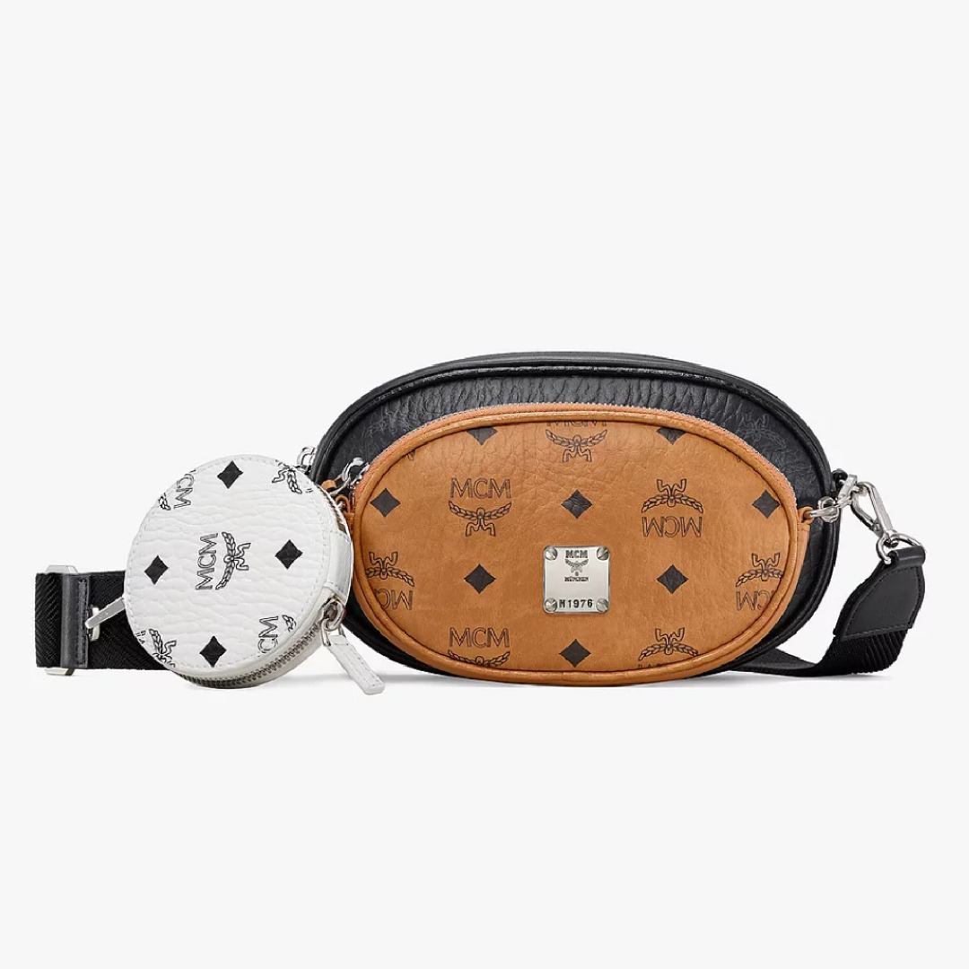 BRAND NEW READY STOCK MCM Aren Multifunction Crossbody Pouch in Visetos