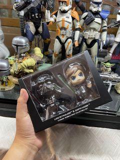 BRAND NEW SEALED Cosbaby Star Wars Luke Skywalker and Darth Vader Hot Toys