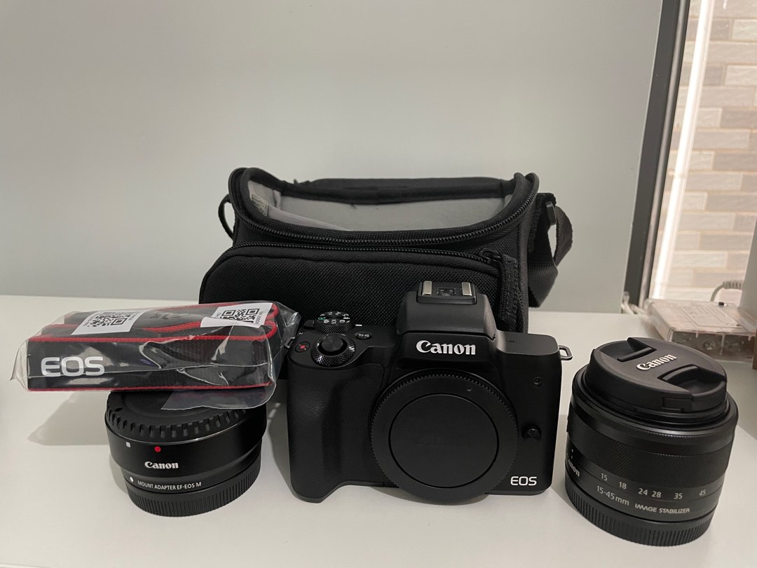 Canon EOS M50 mark II kit, 攝影器材, 相機 - Carousell