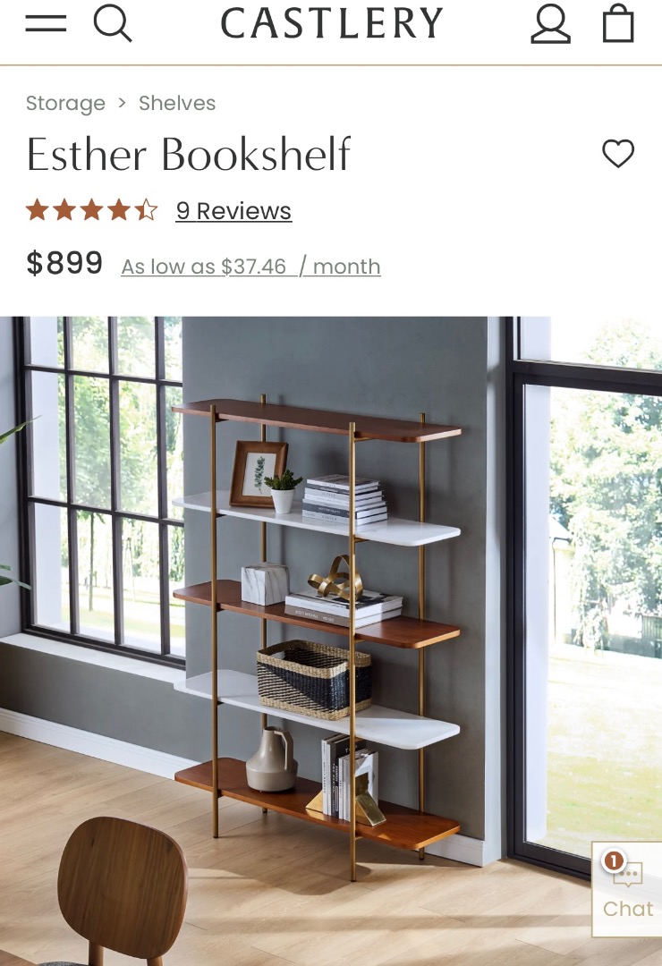 Castlery Esther Bookshelf Furniture Home Living Furniture