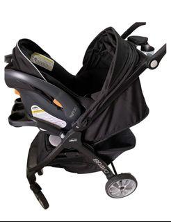 CHICCO BRAVO stroller and car seat - preloved