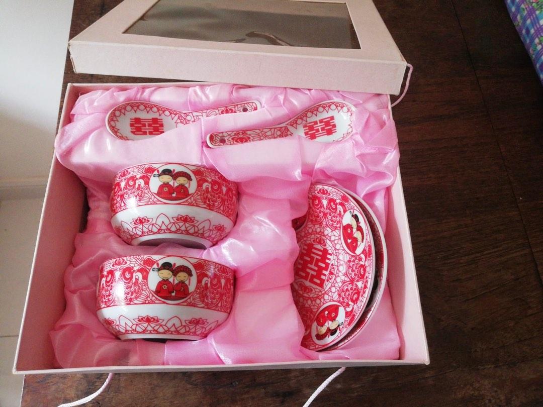 Chinese wedding bowl set, Furniture & Home Living, Kitchenware & Tableware, Dinnerware & Cutlery