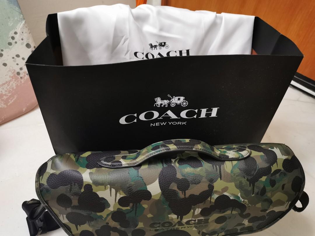 Coach clearance camo luggage