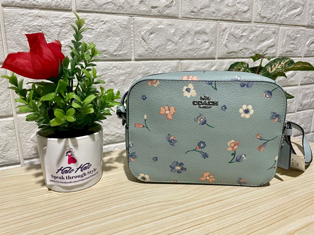 COACH Mini Camera Bag With Mystical Floral Print, Luxury, Bags