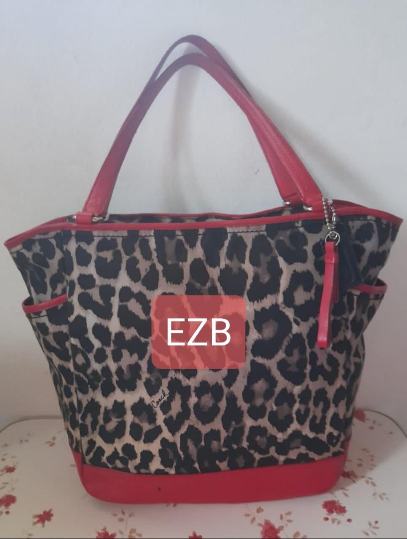Coach ocelot leopard tote new arrivals
