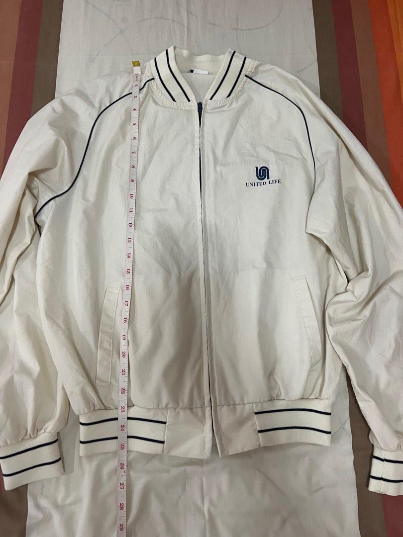 Cream Bomber Jacket, Women's Fashion, Coats, Jackets and Outerwear on