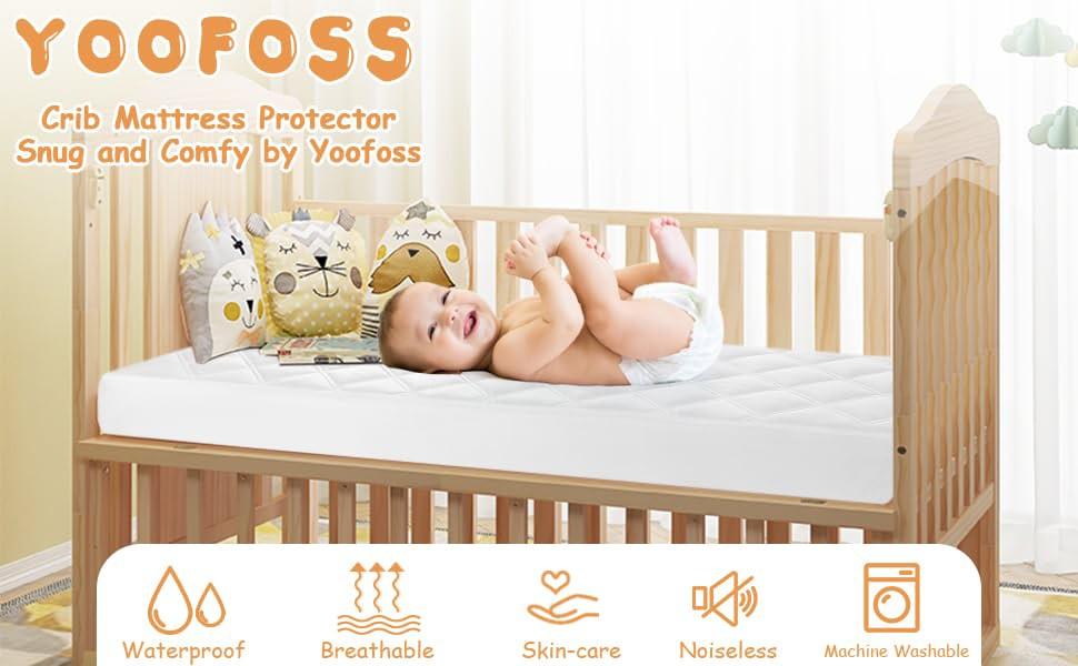Breathable cot 2025 mattress protector