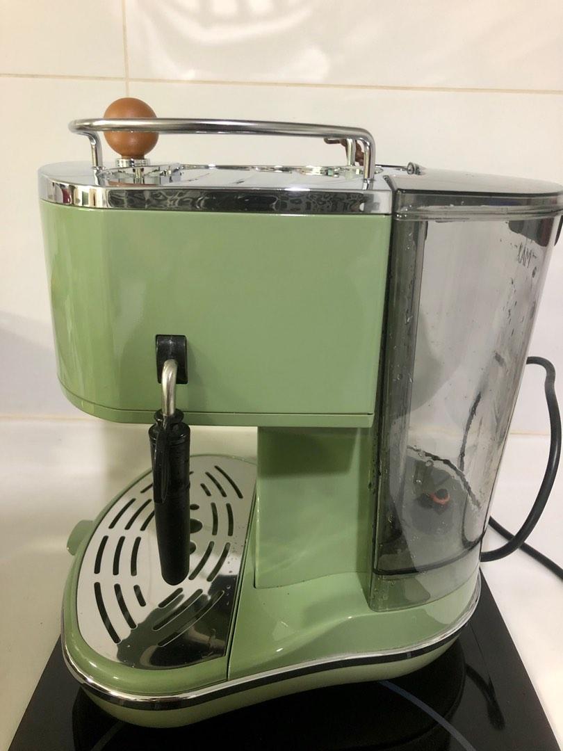 Delonghi Icona Vintage Espresso Coffee Machine Green, TV & Home