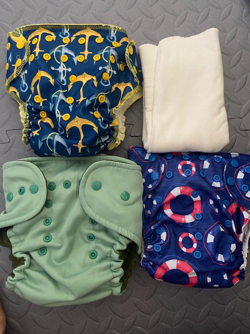 ecobum cloth diaper (used once), Babies & Kids, Bathing & Changing