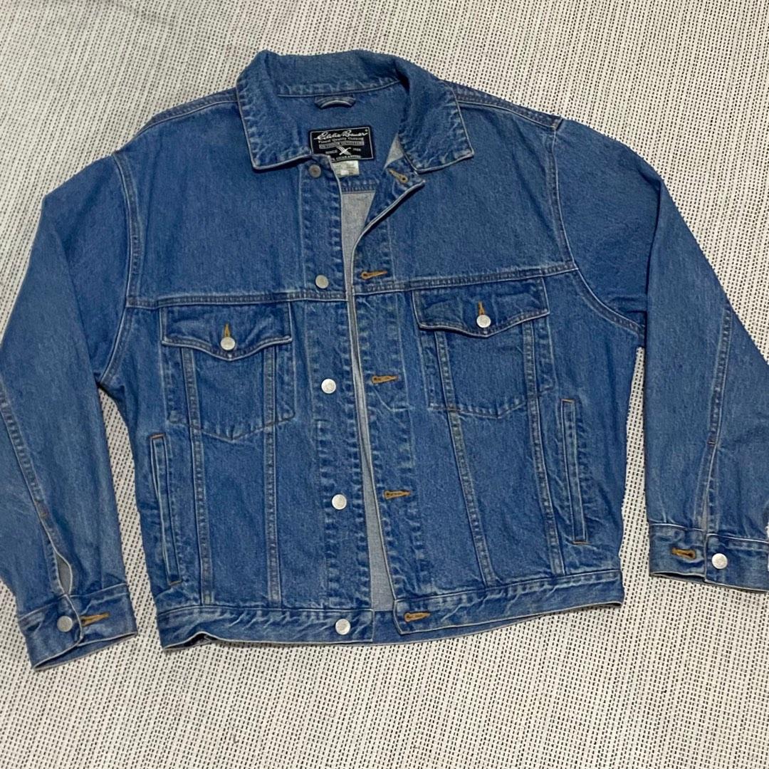 Eddie Bauer Trucker Denim Jacket Men s Fashion Coats Jackets