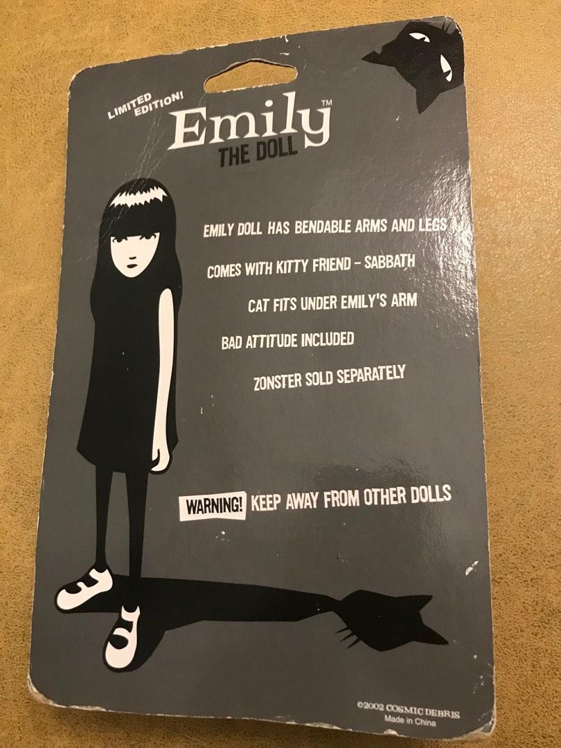 【新品未開封】Emily the Strange トランプ Emily the strange 2002年出品絕版人型公仔套裝, 名牌, 飾物及