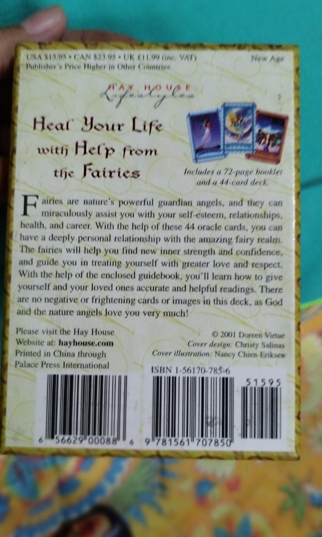 Fairies Oracle cards (complete cards) (Category: Raw Singles) located in Quezon City. Submitted by rosapage (Listing ID 1189804809, Image 2). Description: good condition ☺️ issue box po naluma lang sa katatago.