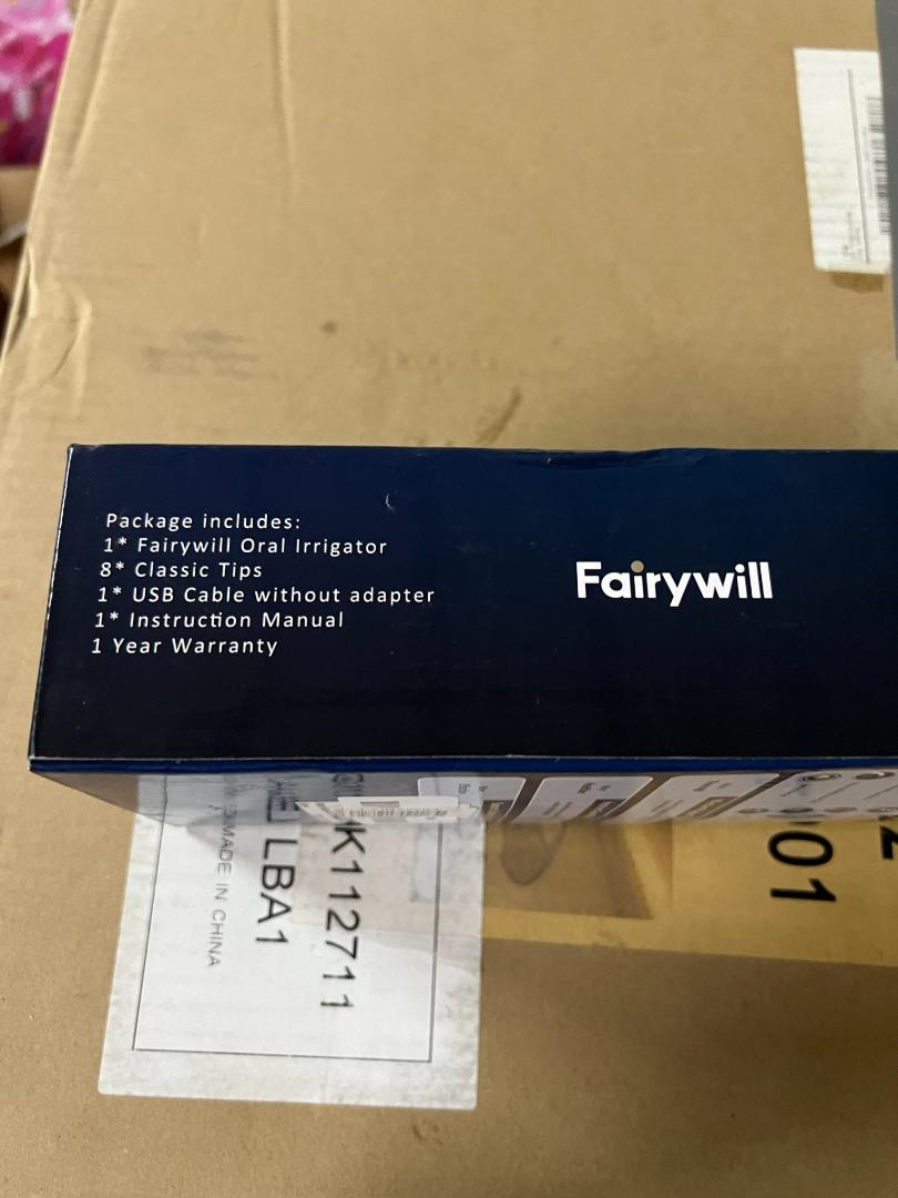 Fairywill 5020E 300ML Water Flosser with 3 Modes 8 Jet Tips, Beauty ...