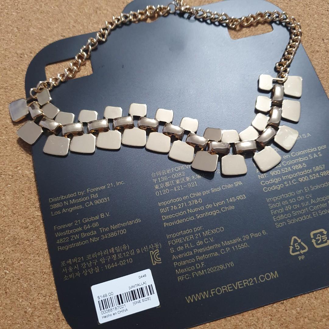 Chunky gold necklace clearance forever 21
