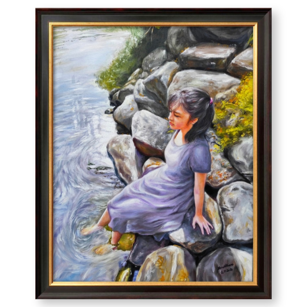 Girl in the River - Noah Sian, Hobbies & Toys, Stationary & Craft, Art ...