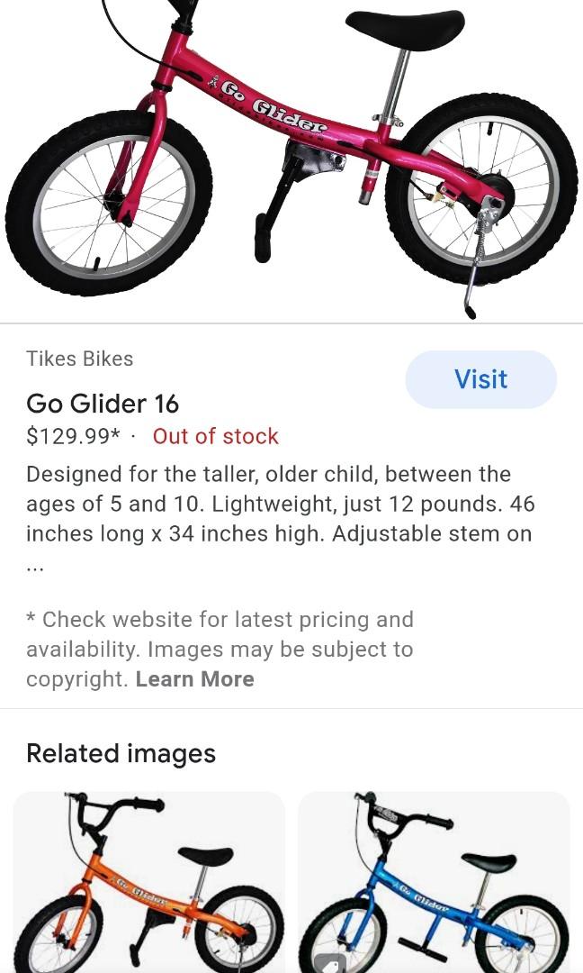 Go Glider with pedals, Sports Equipment, Bicycles & Parts, Bicycles on