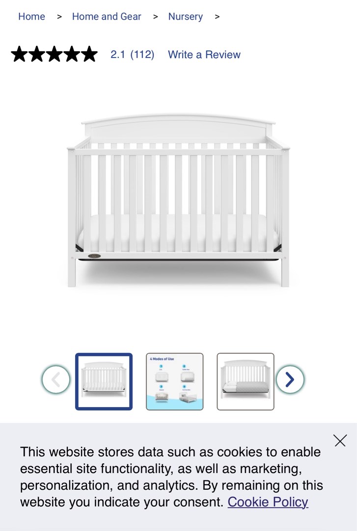GRACO Benton crib Babies Kids Baby Nursery Kids Furniture