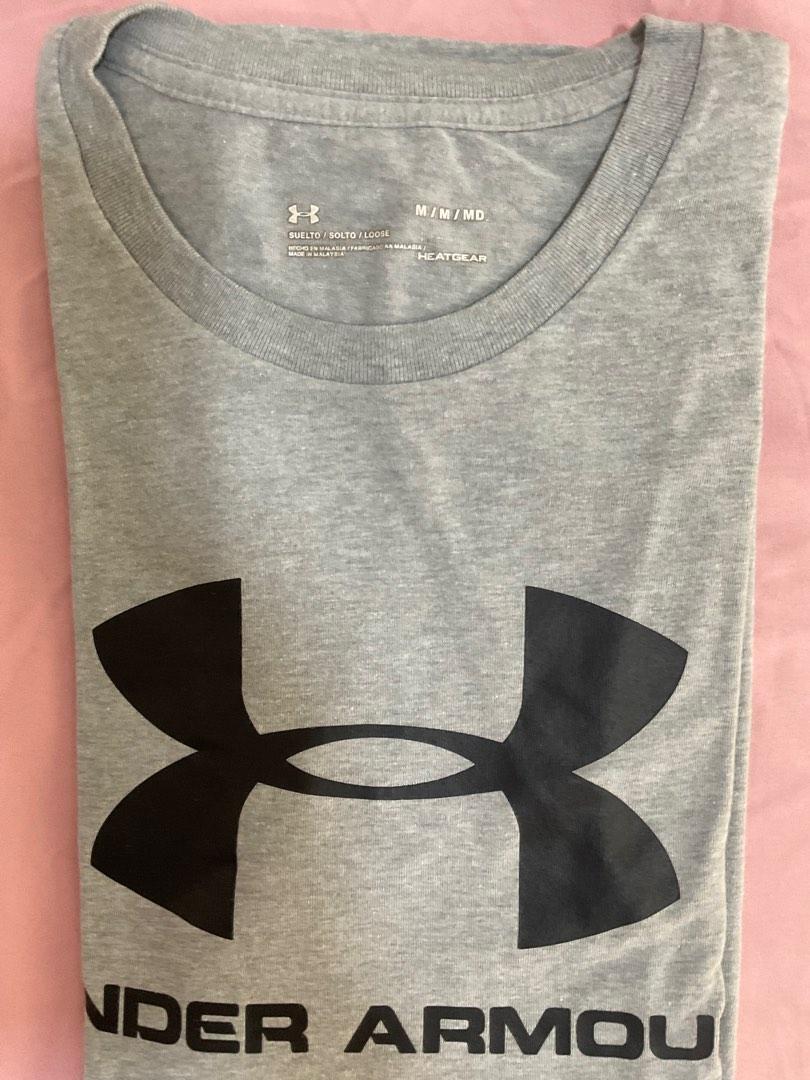 Grey Under Armour Logo Tee (Category: Tshirts & Polo Shirts ) located in Manila. Submitted by bumblefish (Listing ID 1189811406, Image 2). Description: Original under armour shirt 9/10 Used only a few times Stock in my closet pls wash Size medium loose fit 600+sf Gcash only.