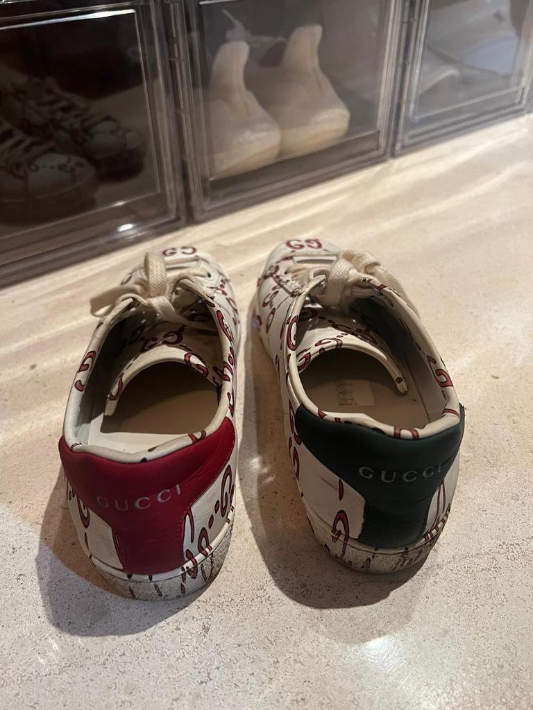 Gg print discount gucci shoes