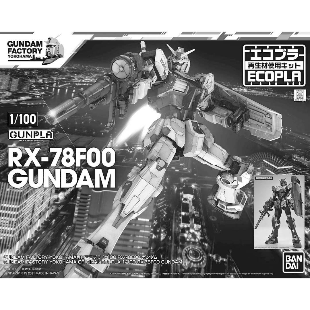 Gundam Factory Yokohama Ecopla Black RX78 F00 1/100 Model kit Gunpla