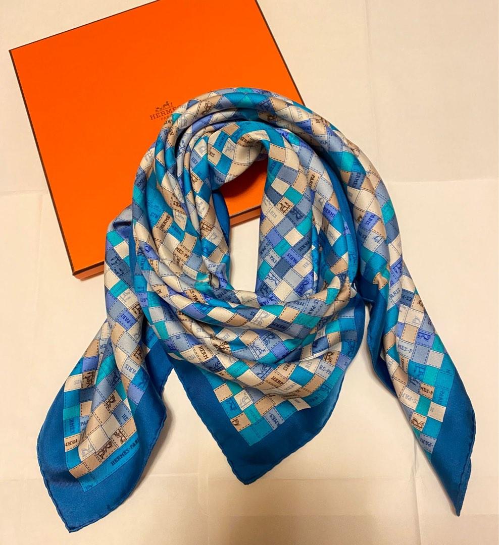 Hermes bolduc au 90x90 silk scarf （分類：絲巾）位於 Hong Kong。 由 anshi713 提交（商品編號 1189767395，圖片 1）。簡介： Hermes bolduc au 90x90 silk scarf 只係Dry clean 過後入回原裝盒 。