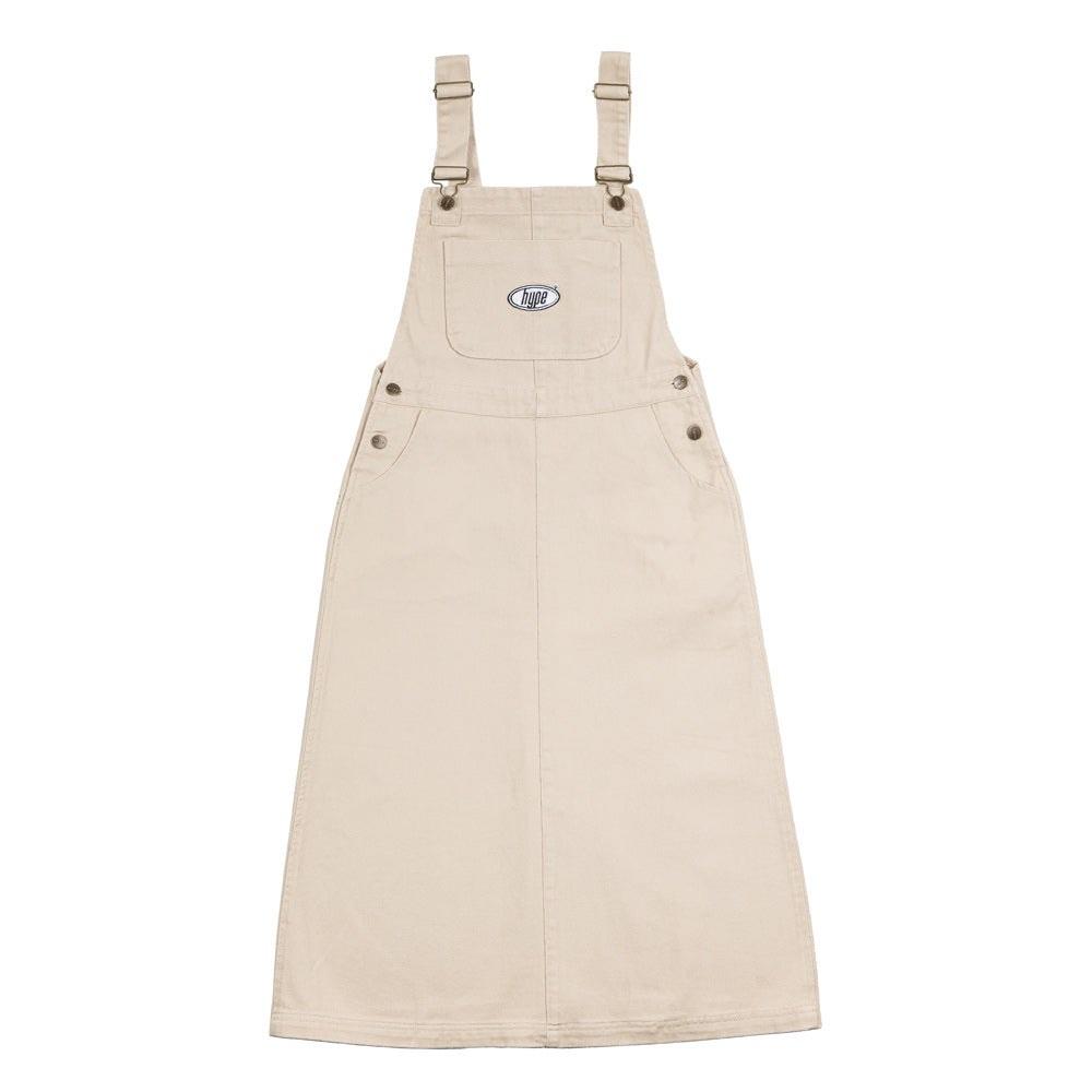 Khaki overall skirt top