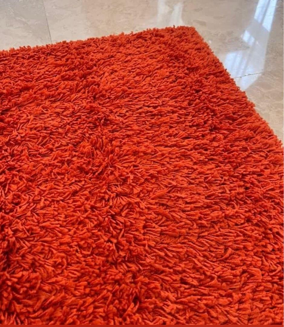 Ikea Red High Pile Carpet, Furniture & Home Living, Home Decor