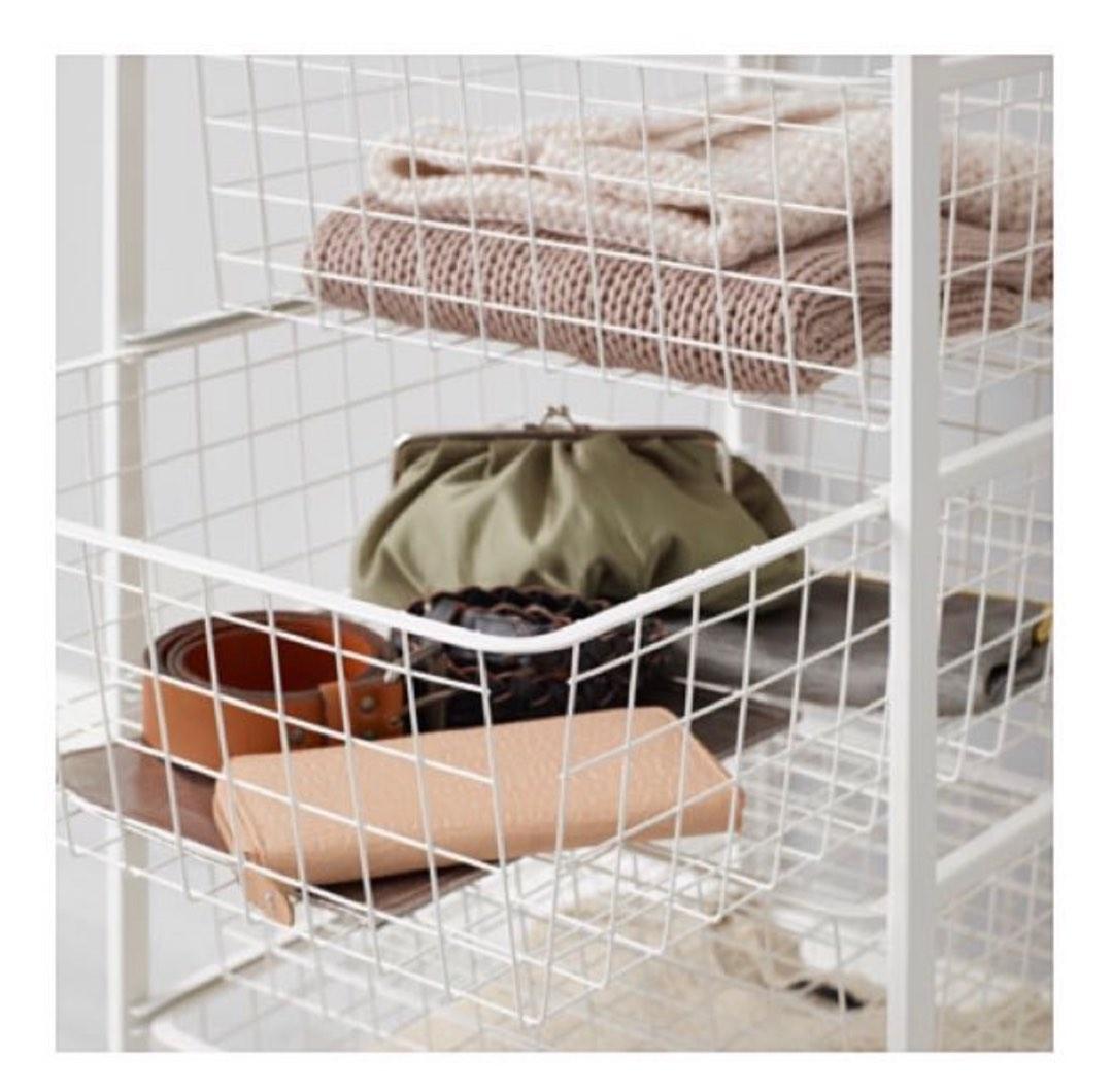 IKEA Antonius Wire Baskets Shelf Organiser, Furniture & Home