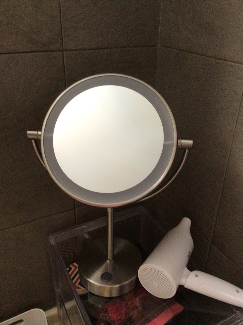 IKEA Mirror with LED Light 2 Magnification, Furniture & Home Living, Lighting & Fans, Lighting