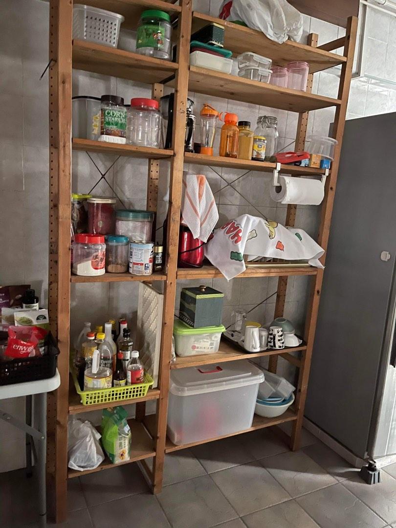 Ikea Shelves Wood, Furniture & Home Living, Furniture, Shelves