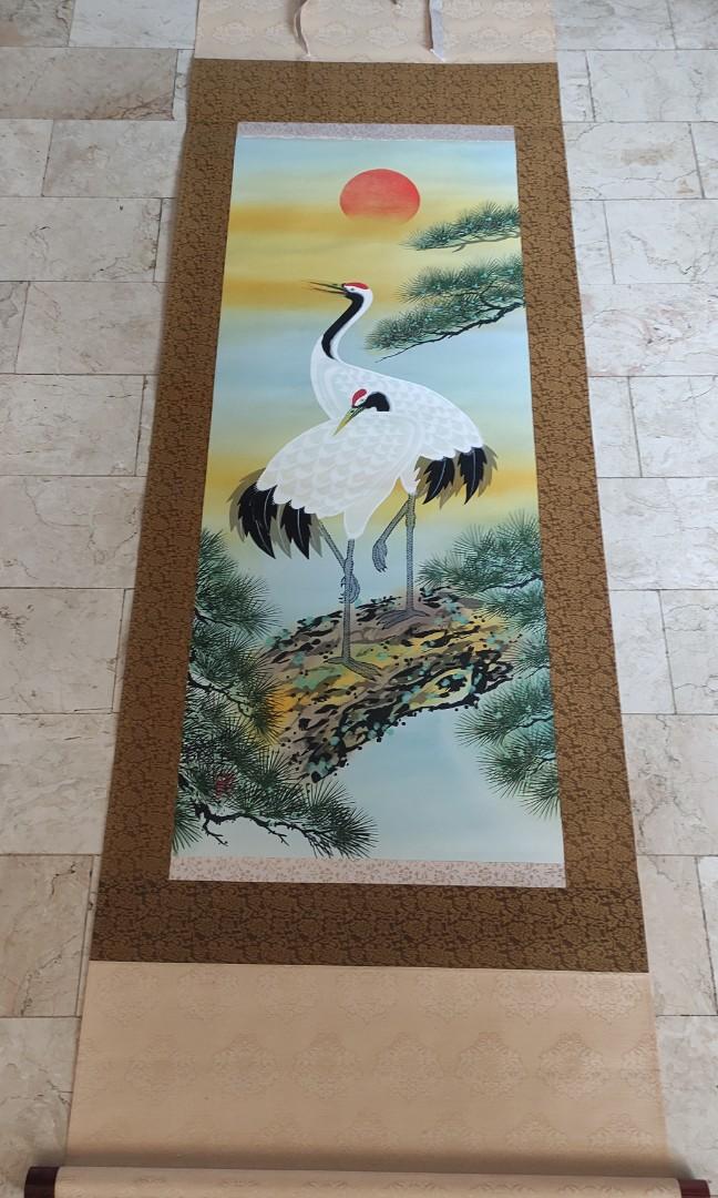 Japanese Hanging Scroll (Category: Wall Decor) located in Manila. Submitted by rarecollectiblez_etc. (Listing ID 1189791875, Image 1). Description: Vintage Japanese Hanging Scroll with Box.