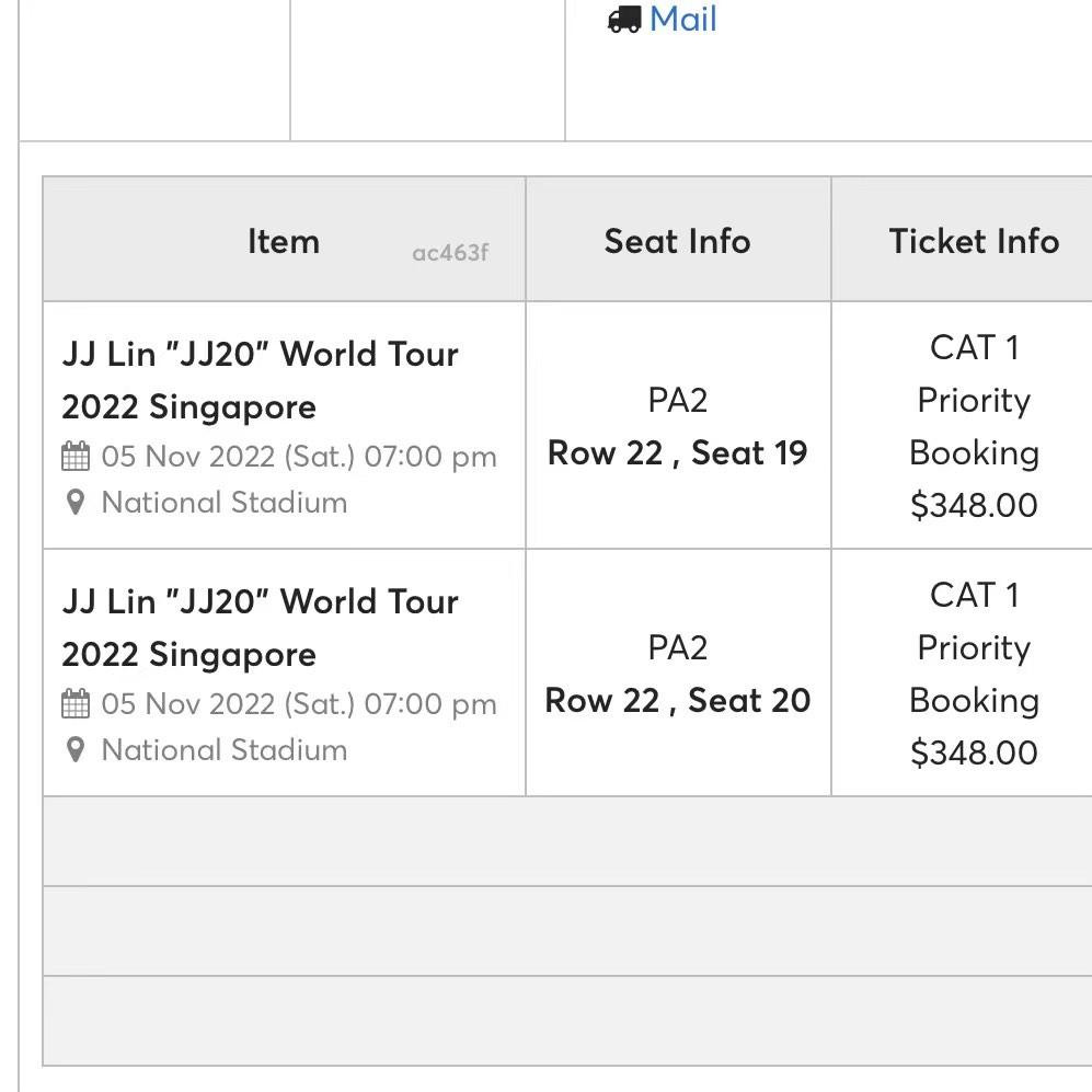 JJ Lin CAT 1 Tickets X2 5th Nov Tickets Vouchers Event Tickets On jj-lin-cat-1-tickets-x2-5th-nov-tickets-vouchers-event-tickets-on