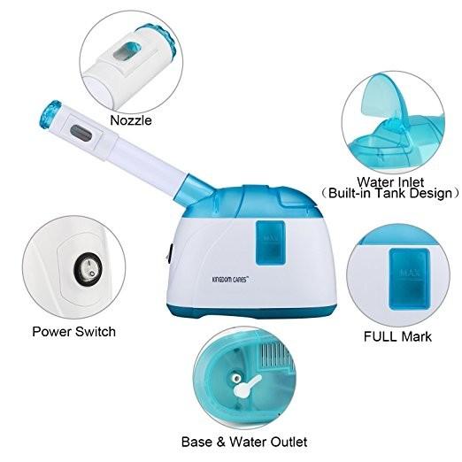 KINGDOMCARES Nano Ionic Cool Mist Moisturizing Facial Steamer Personal