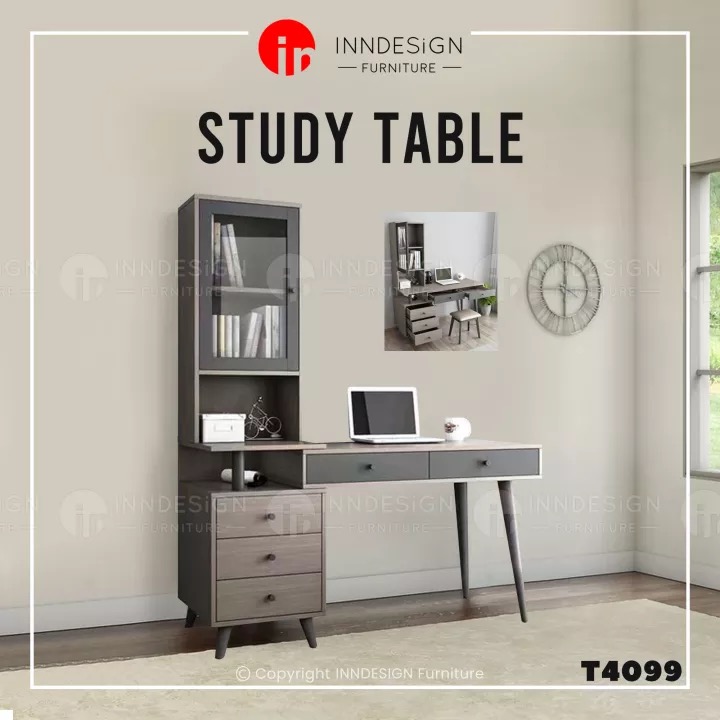 L Shape Study Table With drawers, Furniture & Home Living, Furniture ...