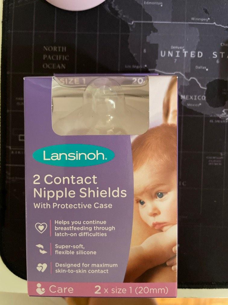 Lansinoh 2 contact nipple shields (20mm), Babies & Kids, Nursing