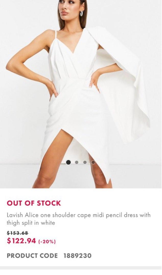 Lavish alice cheap white dress