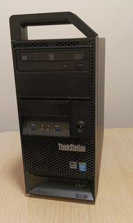 Lenovo Thinkstation E32, E3 1230V3 CPU,16G ram,192G SSD,1TB HD x 2pcs,DVDRW,WIFI,Quadro K2000