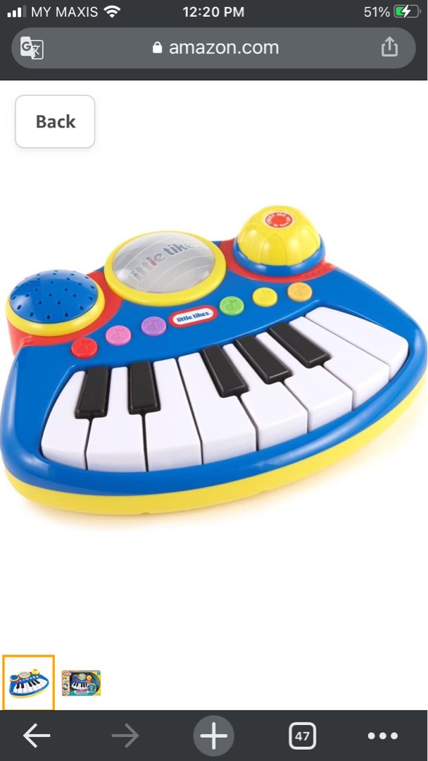 Little tikes pop hot sale tunes keyboard songs