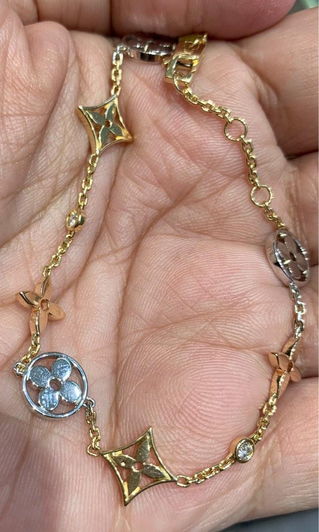 Louis Vuitton Idylle Blossom Bracelet 3 Golds And Diamonds (Q95286
