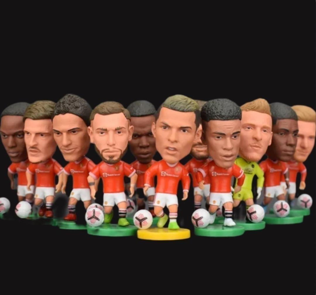 Manchester United Soccerwe Miniature Football Team Figurines Cake Topper, Hobbies & Toys, Toys