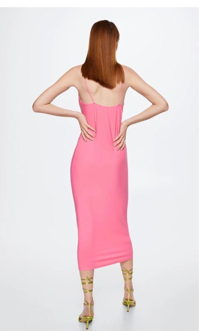 Mango Pink Cut Out Dress, Women's Fashion, Dresses & Sets, Dresses on  Carousell