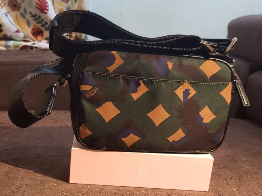 MCM Dieter Nylon multi colour cross body bag